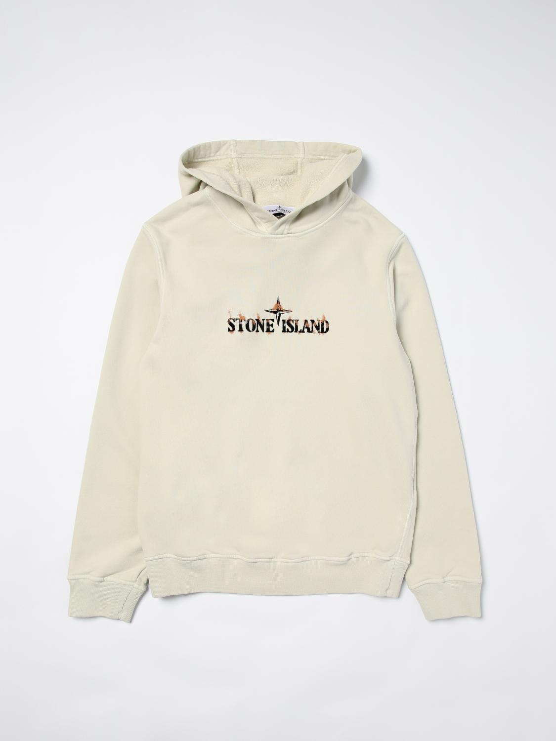 STONE ISLAND JUNIOR Sweater Kids color Yellow Cream　STONE ISLAND JUNIOR セーター キッズカラー イエロー クリーム STONE