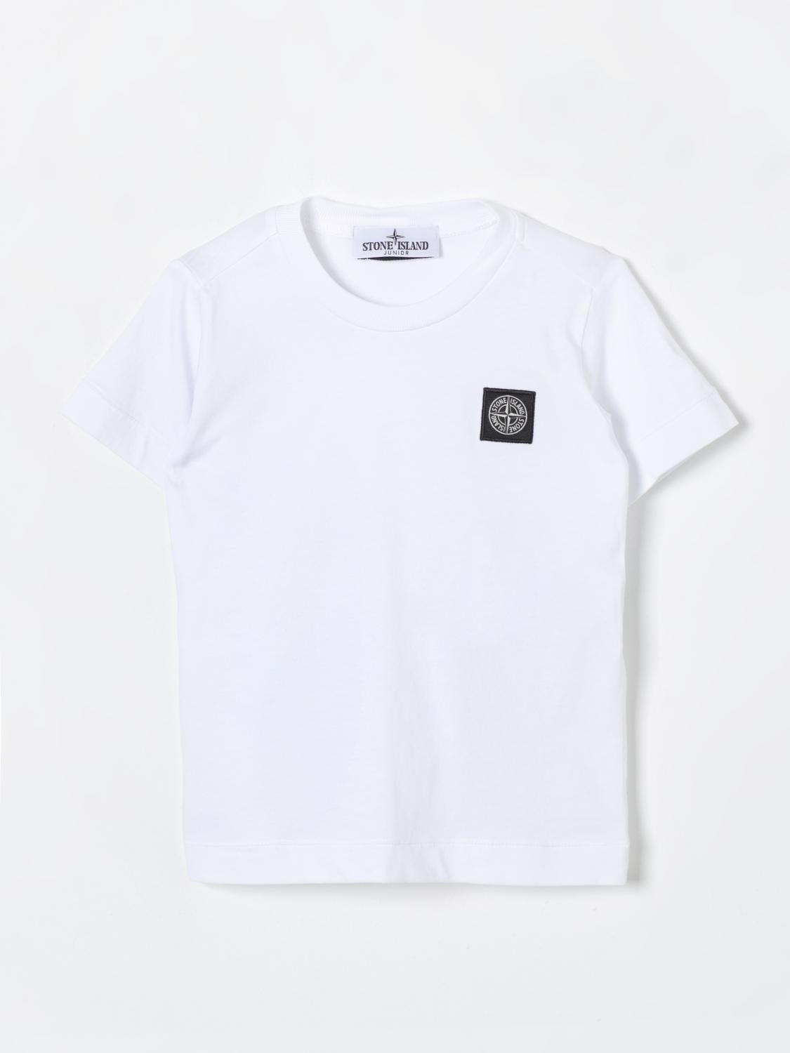 Stone Island Compass Cotton Jersey T-shirt In 白色