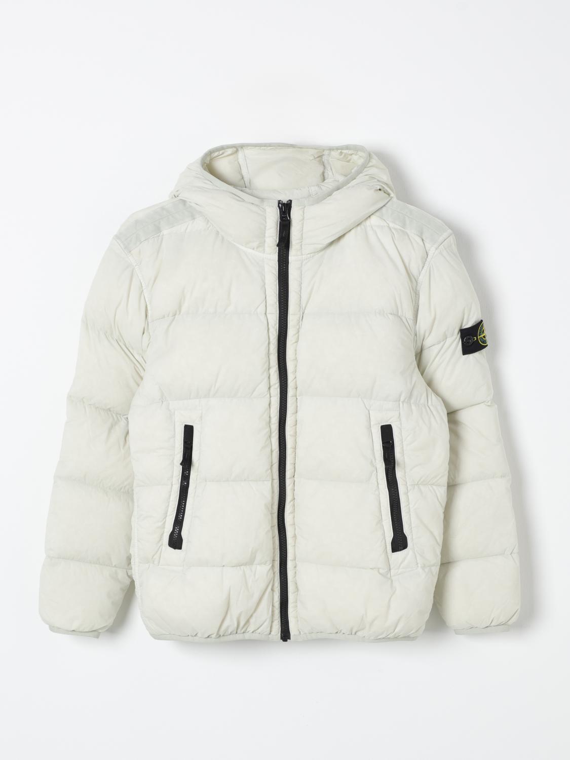 Stone Island Jacket Junior Kids Color White In Weiss
