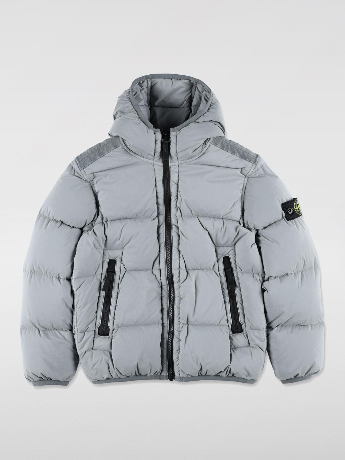 Stone Island Jacket Junior Kids Color Beige In Beige