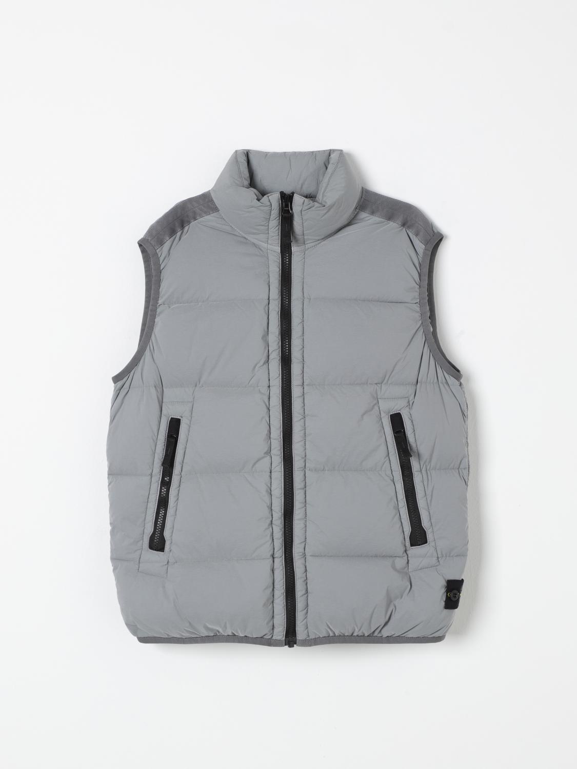 Stone Island Jacket Junior Kids Color Grey In Grau