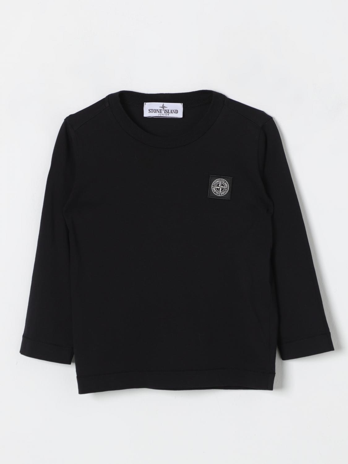 STONE ISLAND JUNIOR T-Shirt Kinder Farbe Schwarz