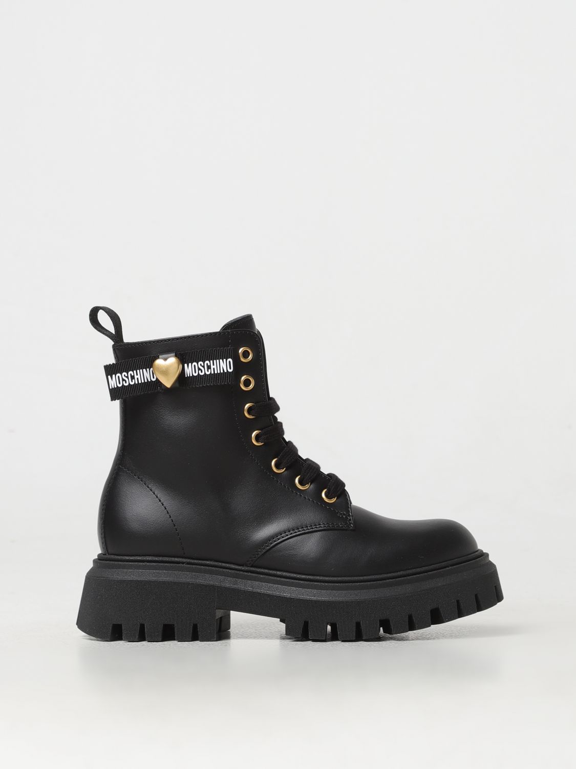 Moschino Teen Shoes  Kids Color Black In 黑色