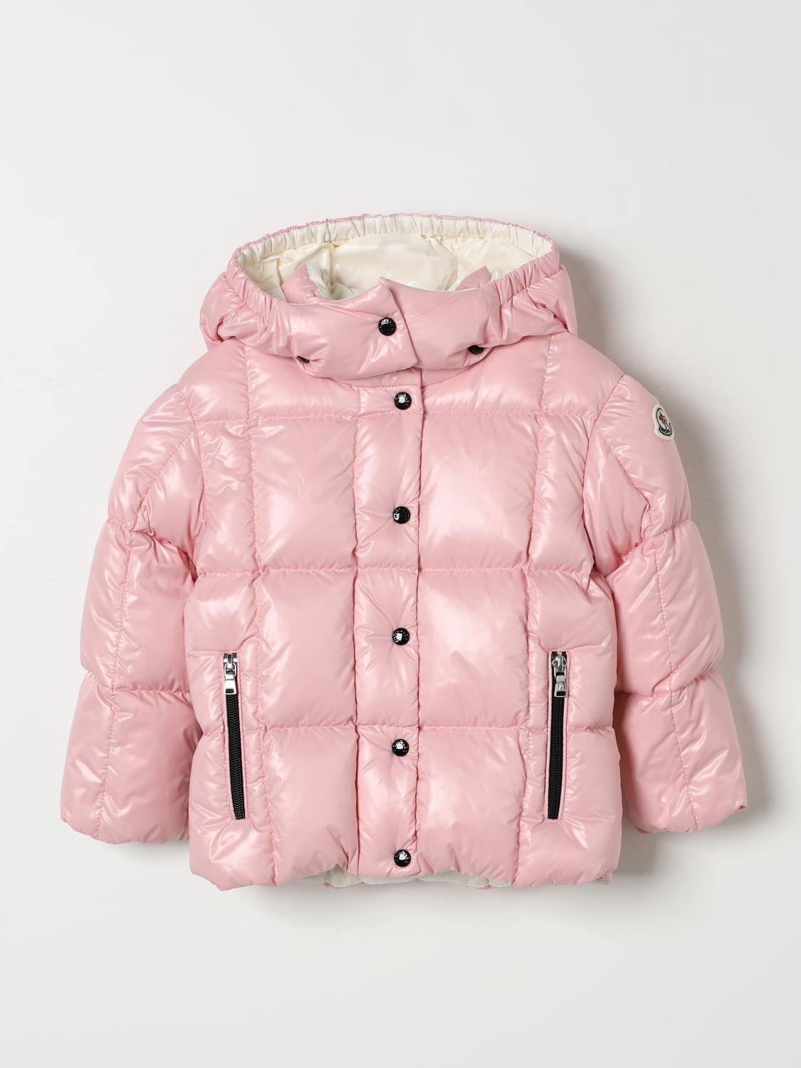 Shop Moncler Jacket  Kids Color Pink