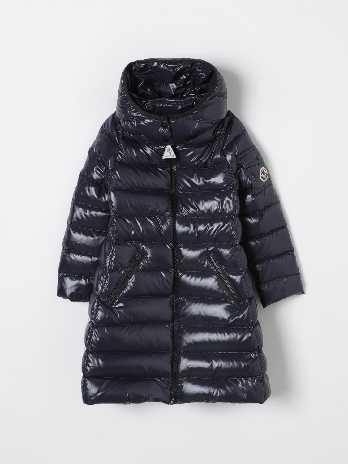 Shop Moncler Jacket  Kids Color Blue In Blau