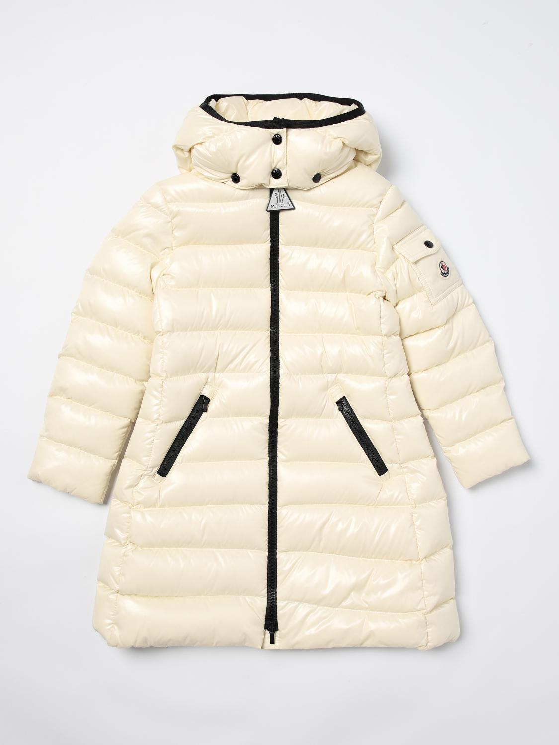 Shop Moncler Jacket  Kids Color Beige