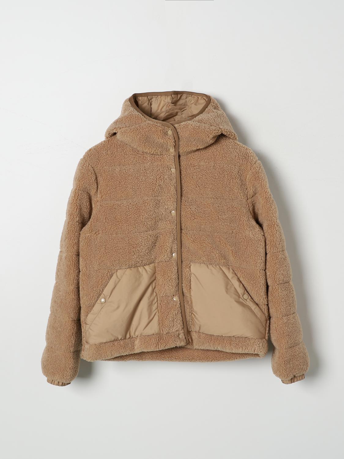 Shop Moncler Jacket  Kids Color Beige