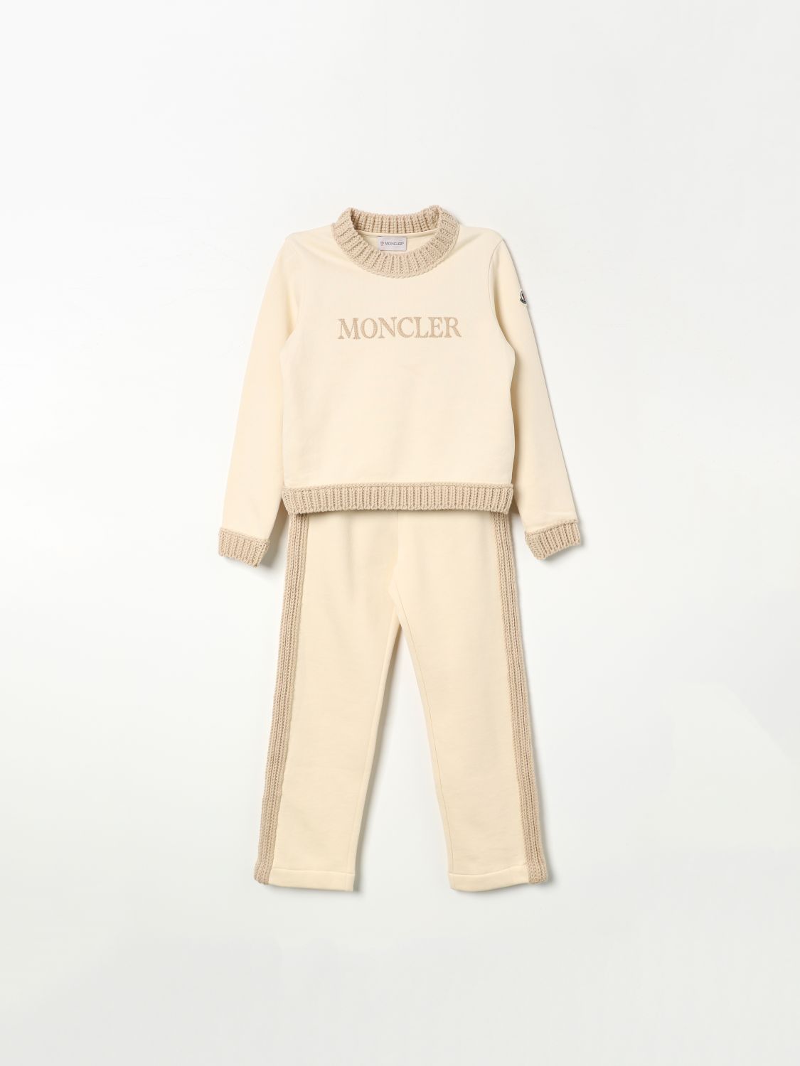 Moncler Anzug  Kinder Farbe Yellow Cream In Gold