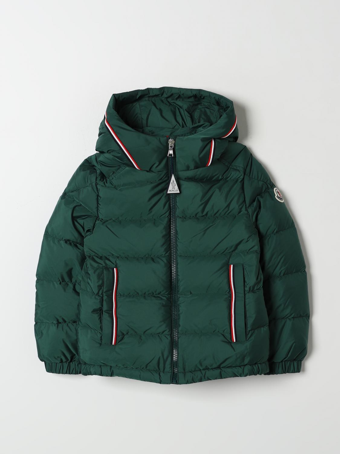 Shop Moncler Jacket  Kids Color Green In Grün