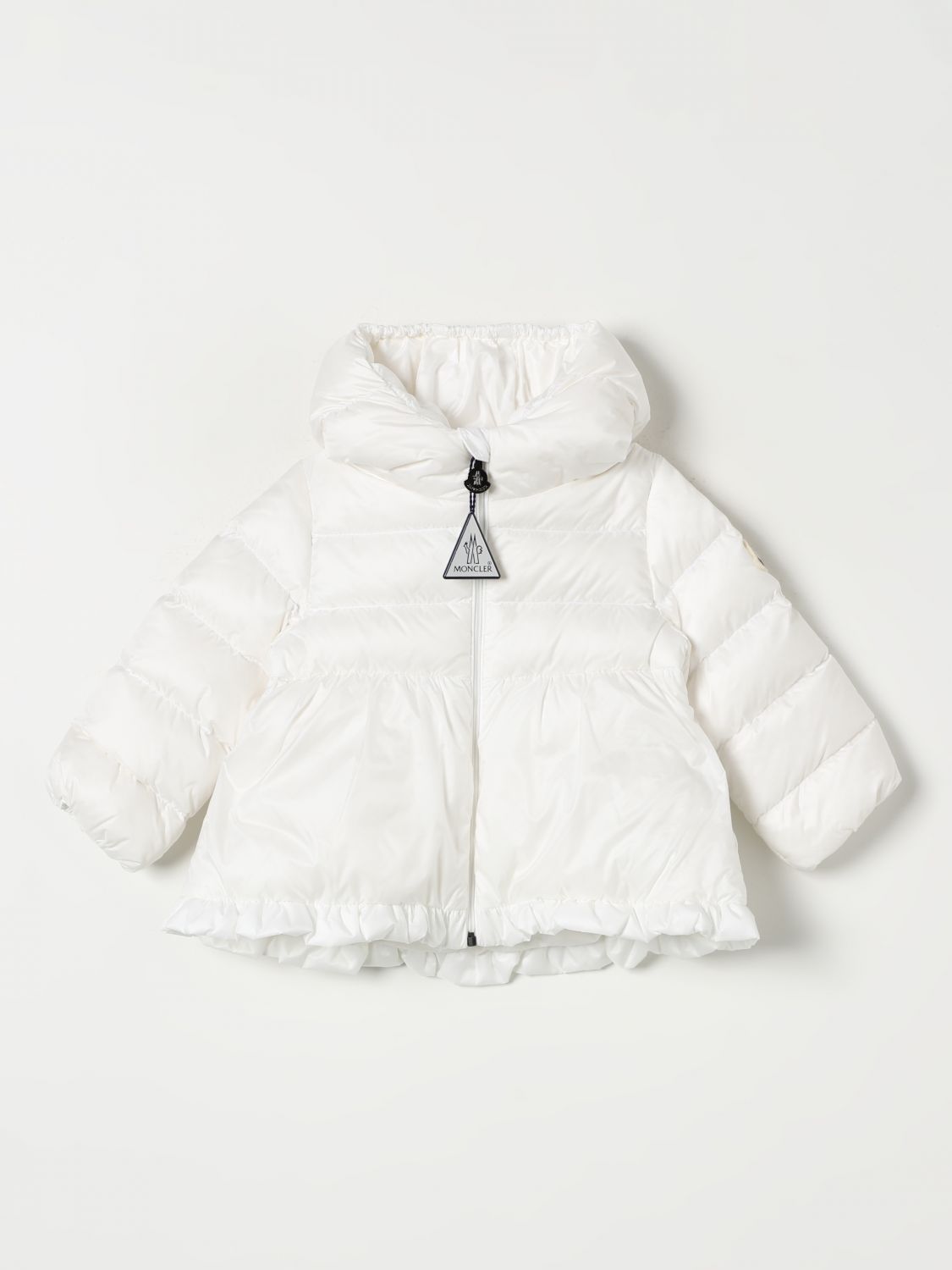 Shop Moncler Jacket  Kids Color White In Weiss