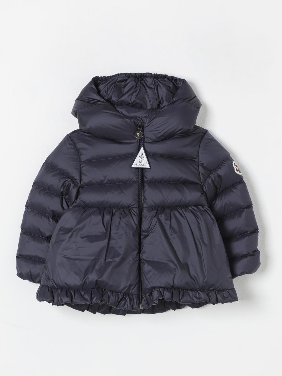 Shop Moncler Jacket  Kids Color Blue In Blau