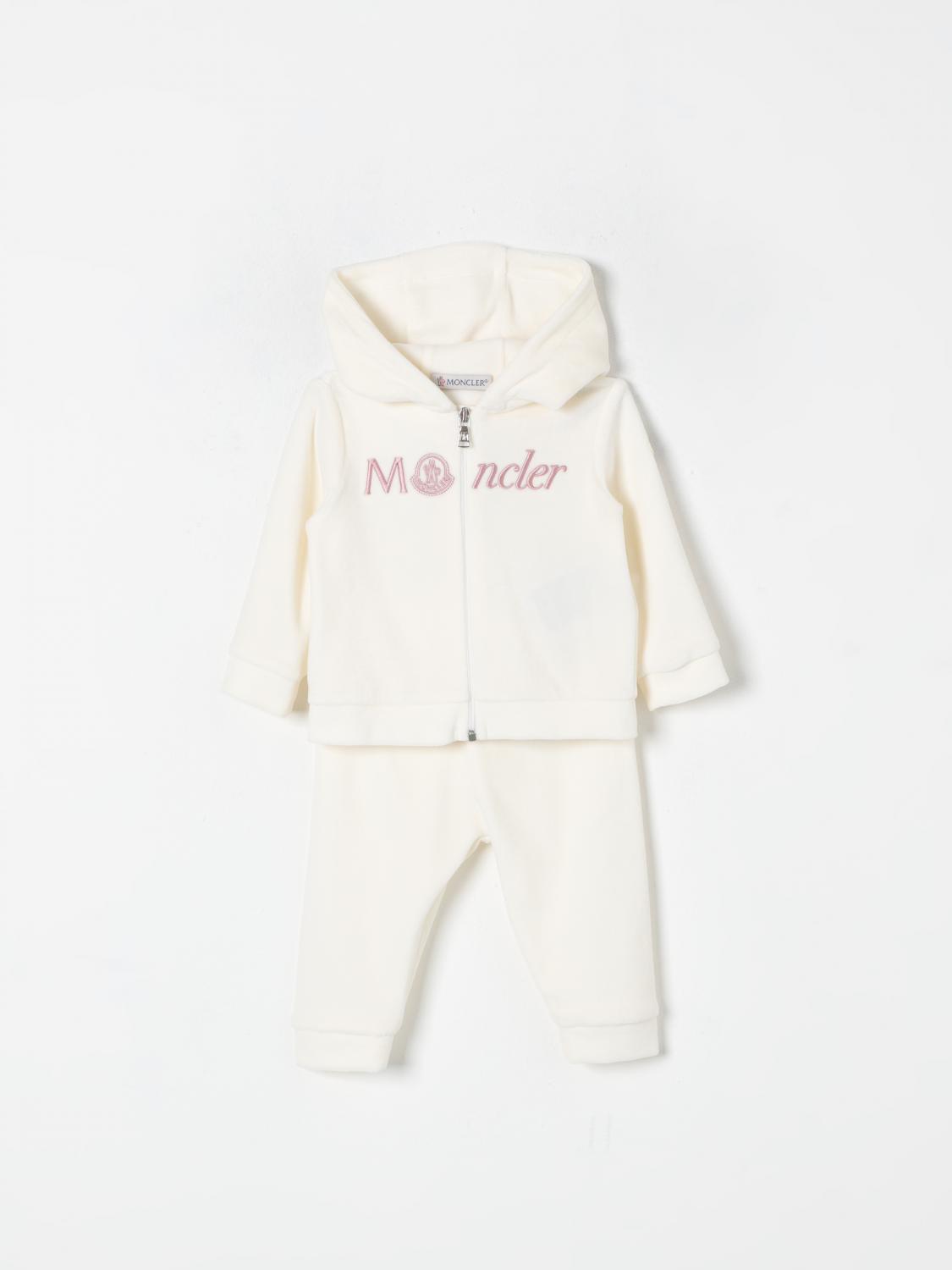 Shop Moncler Jumpsuit  Kids Color Cream