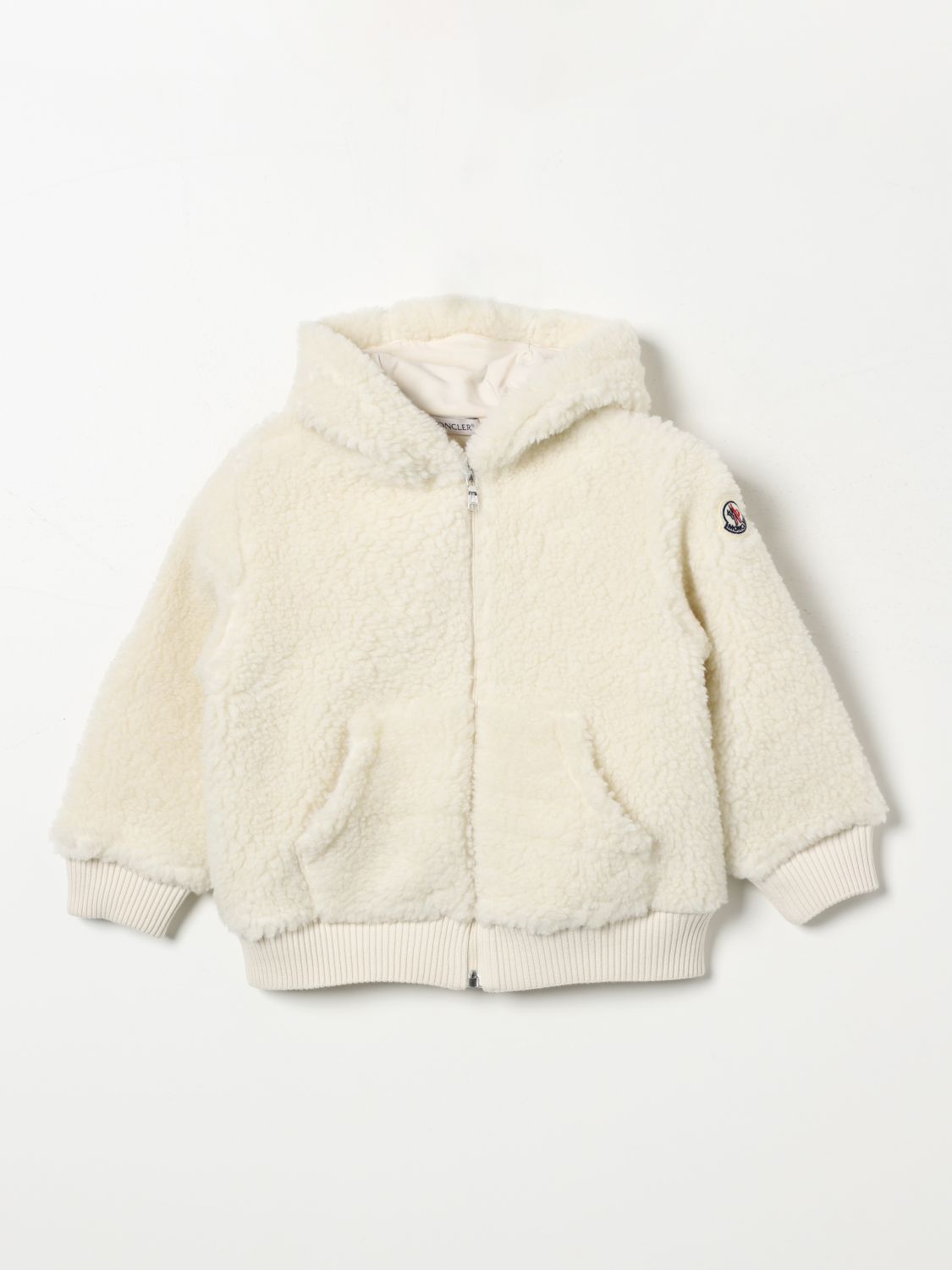 Shop Moncler Jacket  Kids Color White In Weiss