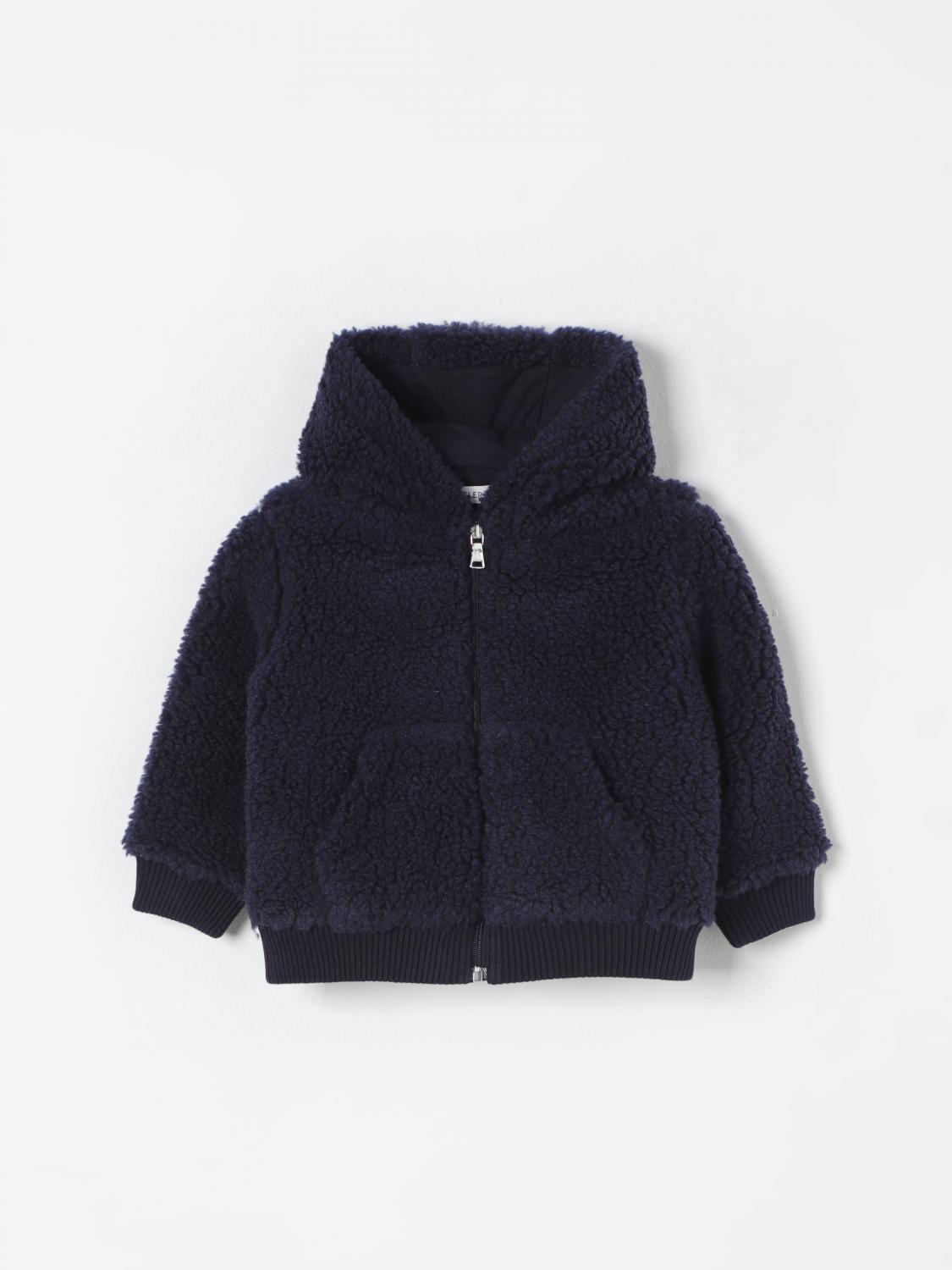 Shop Moncler Jacket  Kids Color Blue In Blau