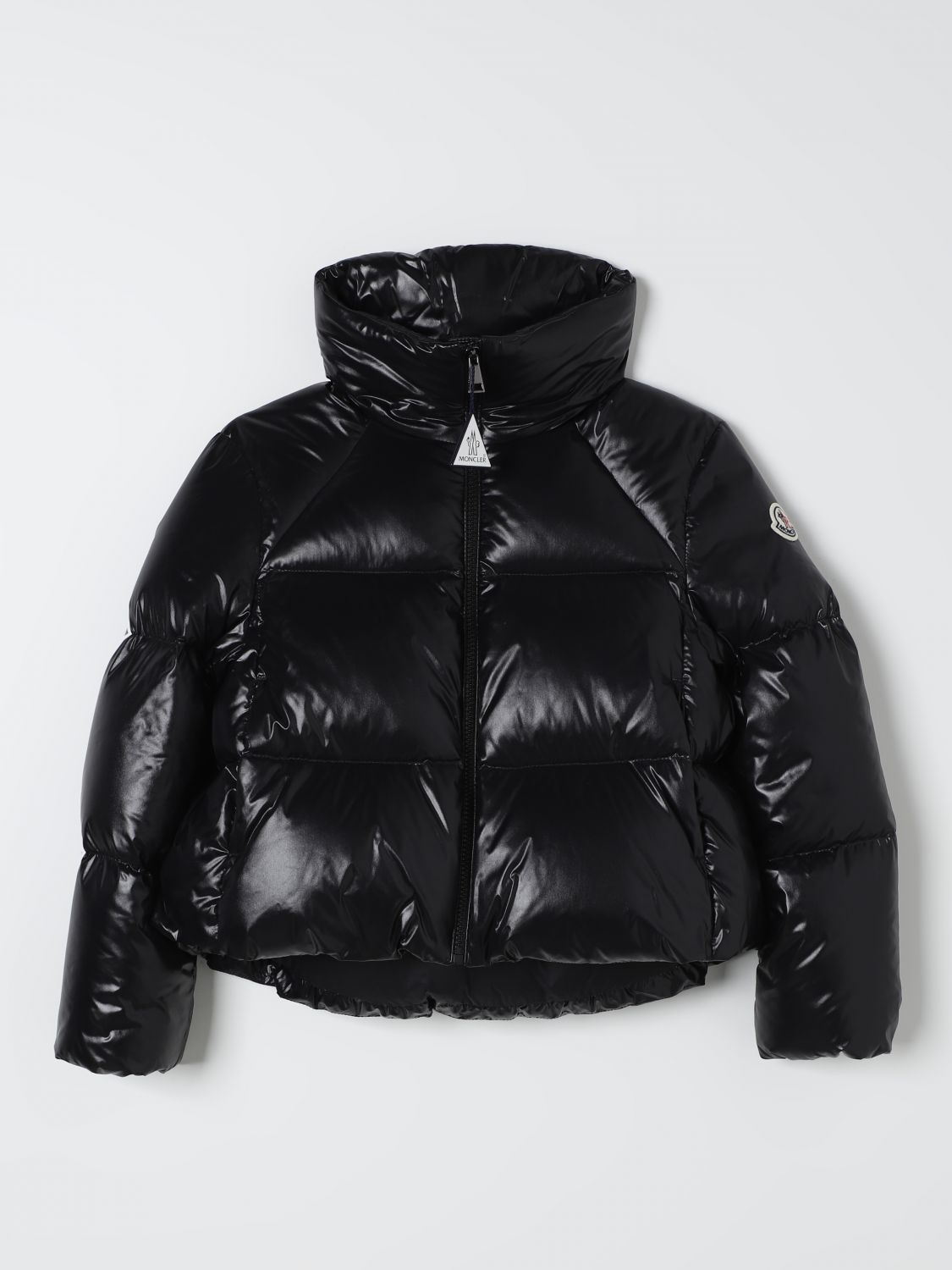 Shop Moncler Jacket  Kids Color Black In Schwarz