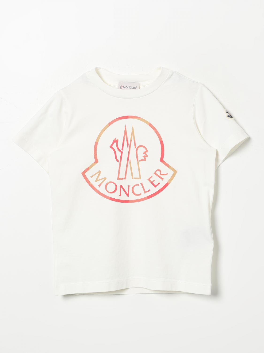 Moncler T-shirt Kids Color White In Weiss