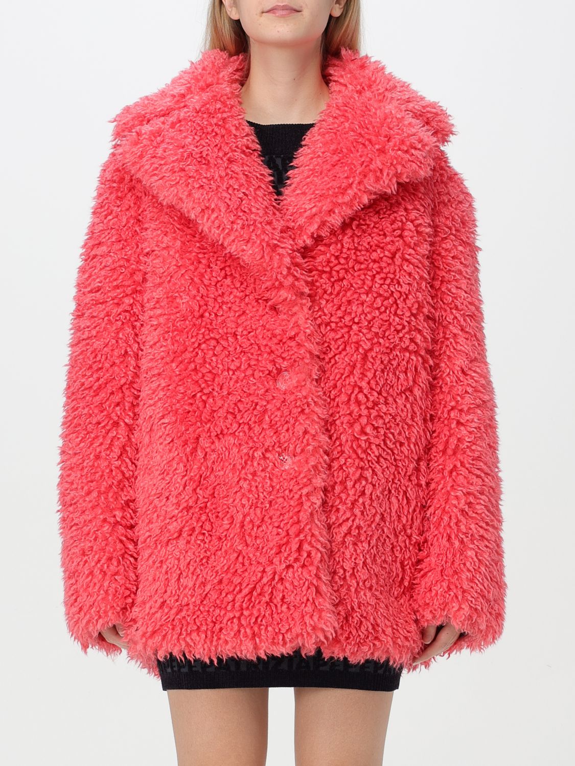 Shop Patrizia Pepe Coat  Woman Color Fuchsia