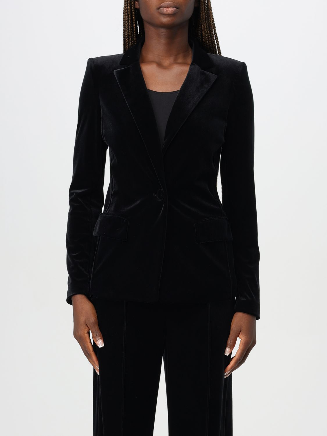 Shop Patrizia Pepe Blazer  Woman Color Black In Schwarz