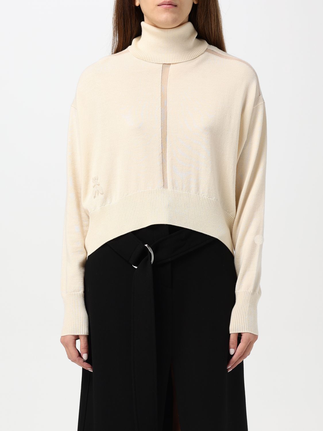 Shop Patrizia Pepe Sweater  Woman Color Butter