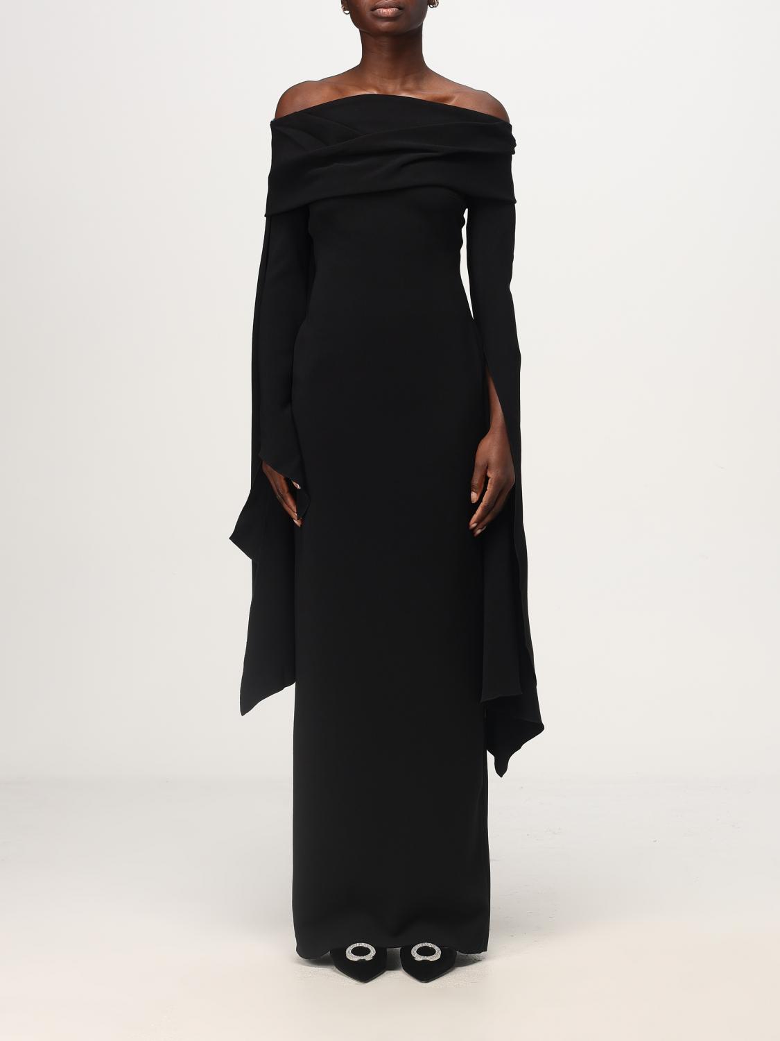 Solace London Dress  Woman Color Black In Schwarz