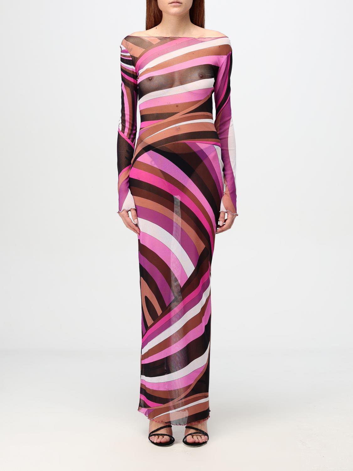 Shop Pucci Dress  Woman Color Pink