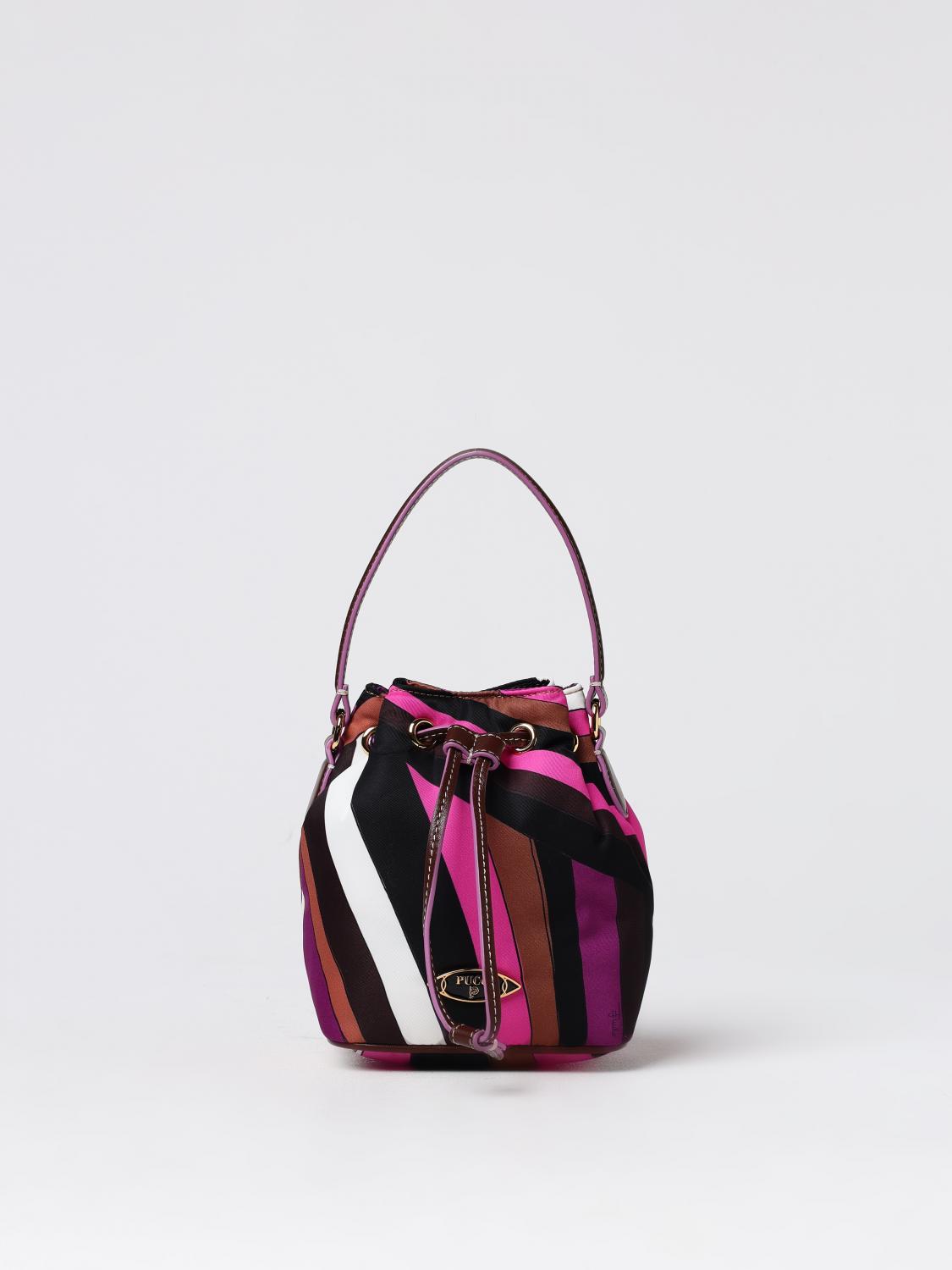 Shop Pucci Shoulder Bag  Woman Color Fuchsia