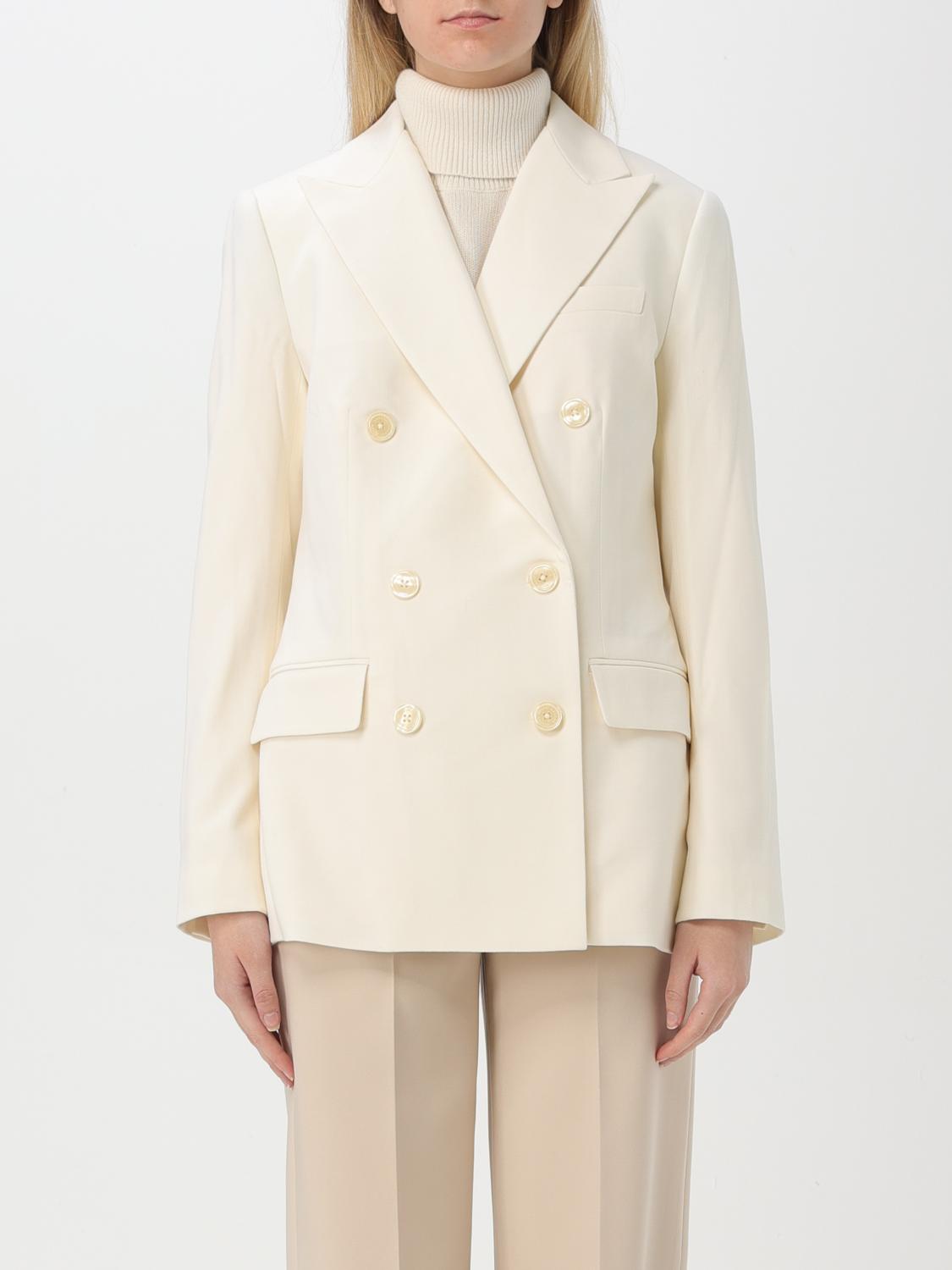 RALPH LAUREN BLAZER LAUREN RALPH LAUREN WOMAN COLOR YELLOW CREAM 417514090