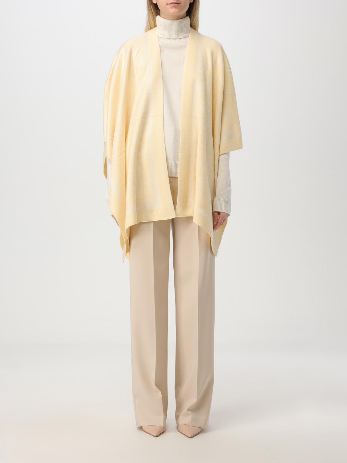 Ralph Lauren Printed Cloak In Yellow Cream