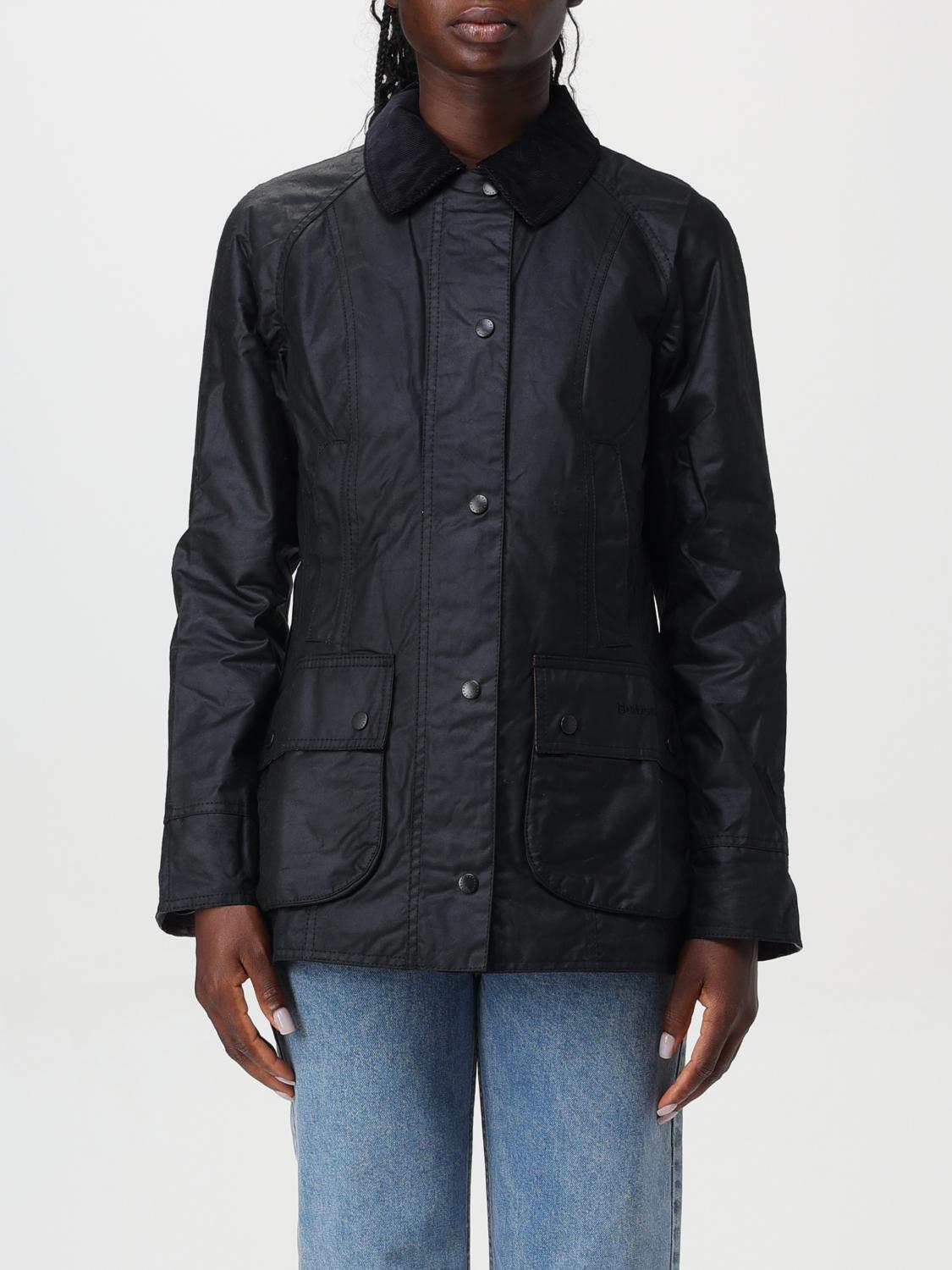 Shop Barbour Jacket  Woman Color Black In Schwarz