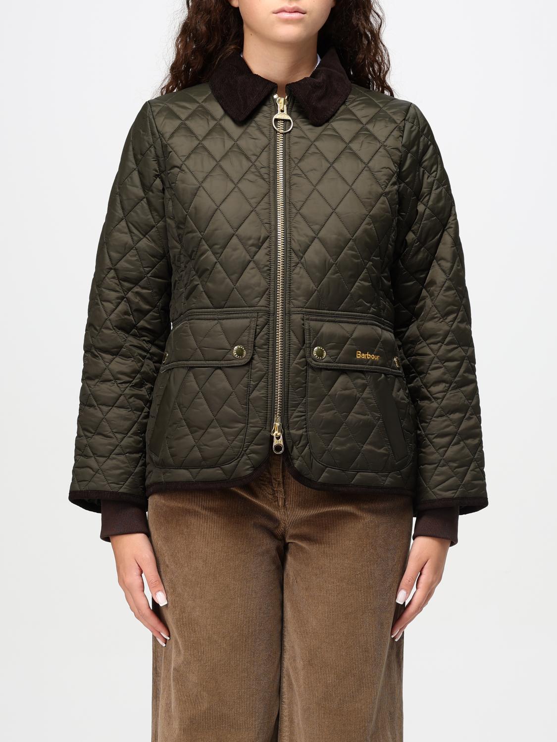 Barbour Beadnell Green Fitted Jacket In Grün