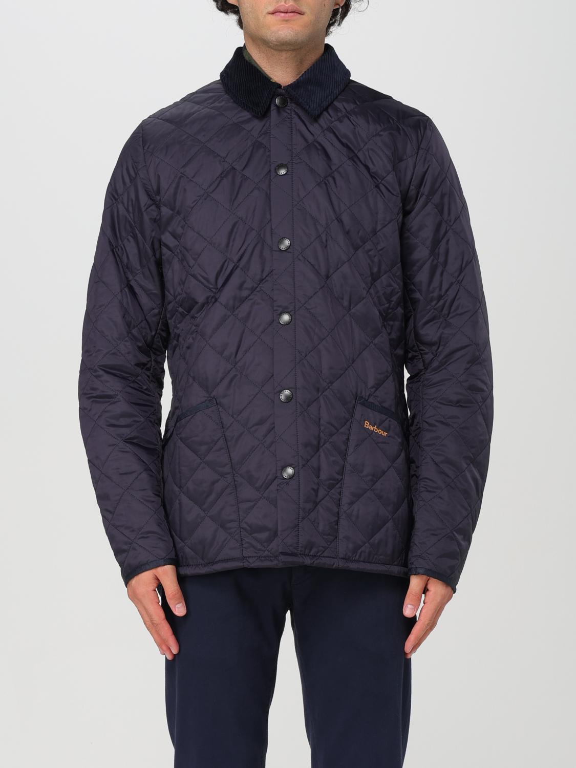 Barbour Liddesdale Quilted Men's Jacket In Navy Blue Nylon In Blau
