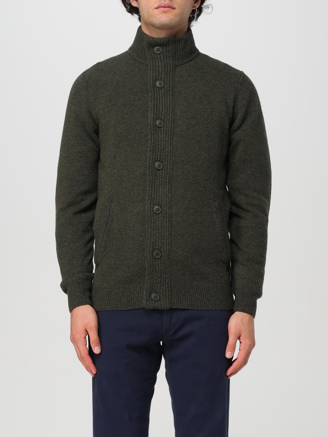 Shop Barbour Cardigan  Men Color Green In Grün