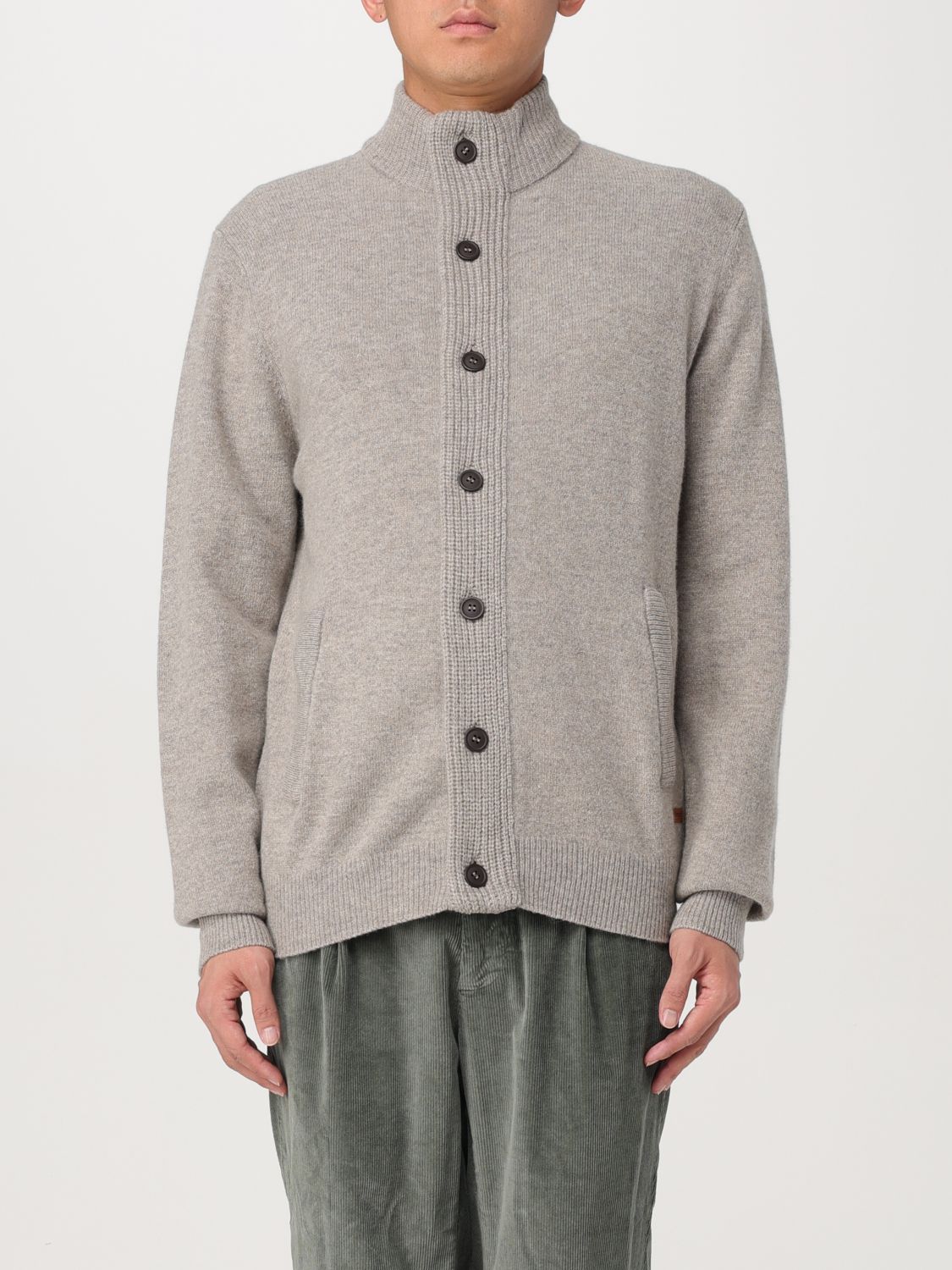 Shop Barbour Cardigan  Men Color Charcoal