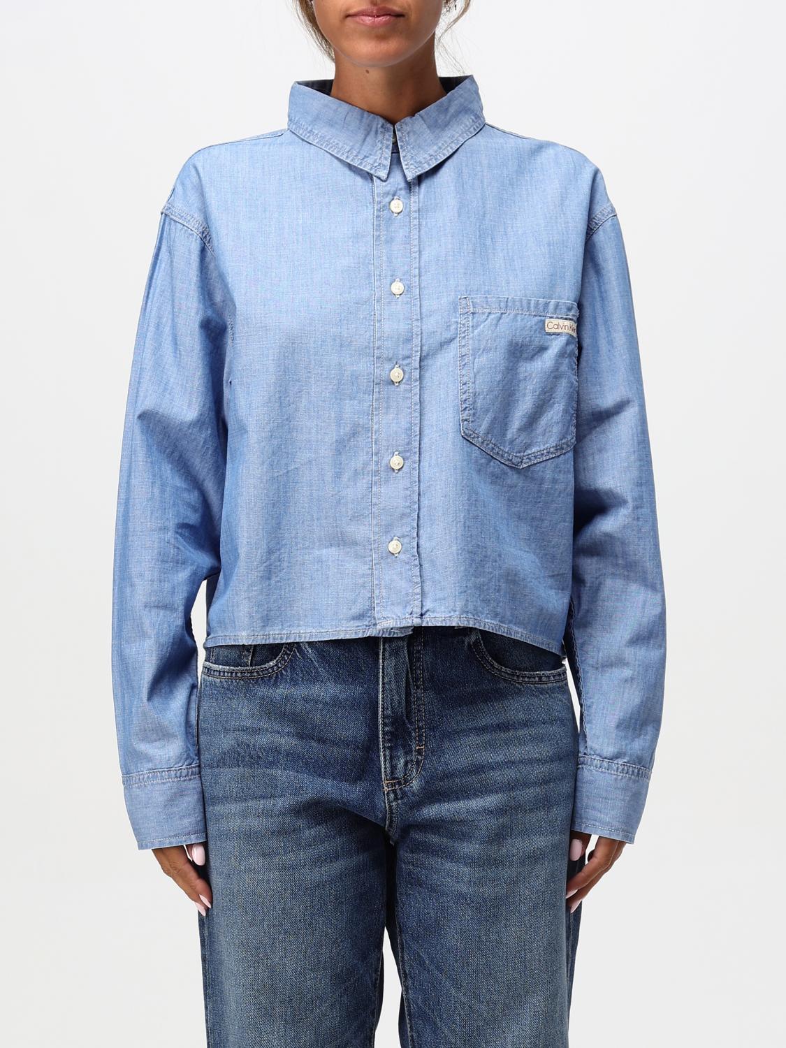 Shop Calvin Klein Jeans Est.1978 Shirt Calvin Klein Jeans Woman Color Stone Washed