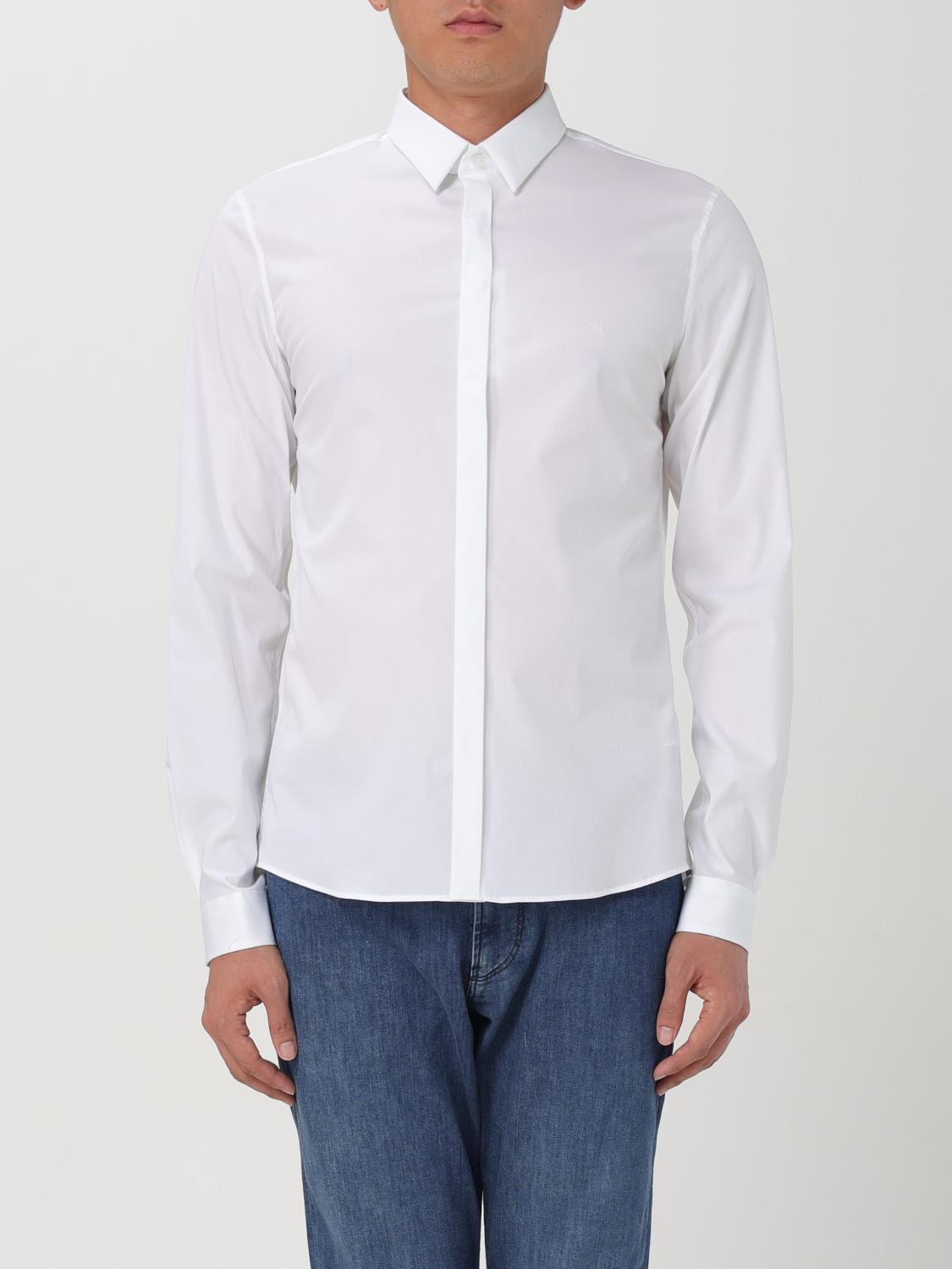 Shop Calvin Klein Shirt  Men Color White