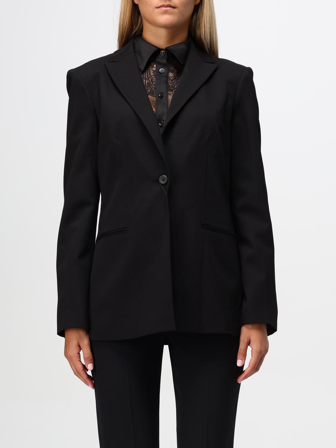 Shop Calvin Klein Blazer  Woman Color Black In Schwarz