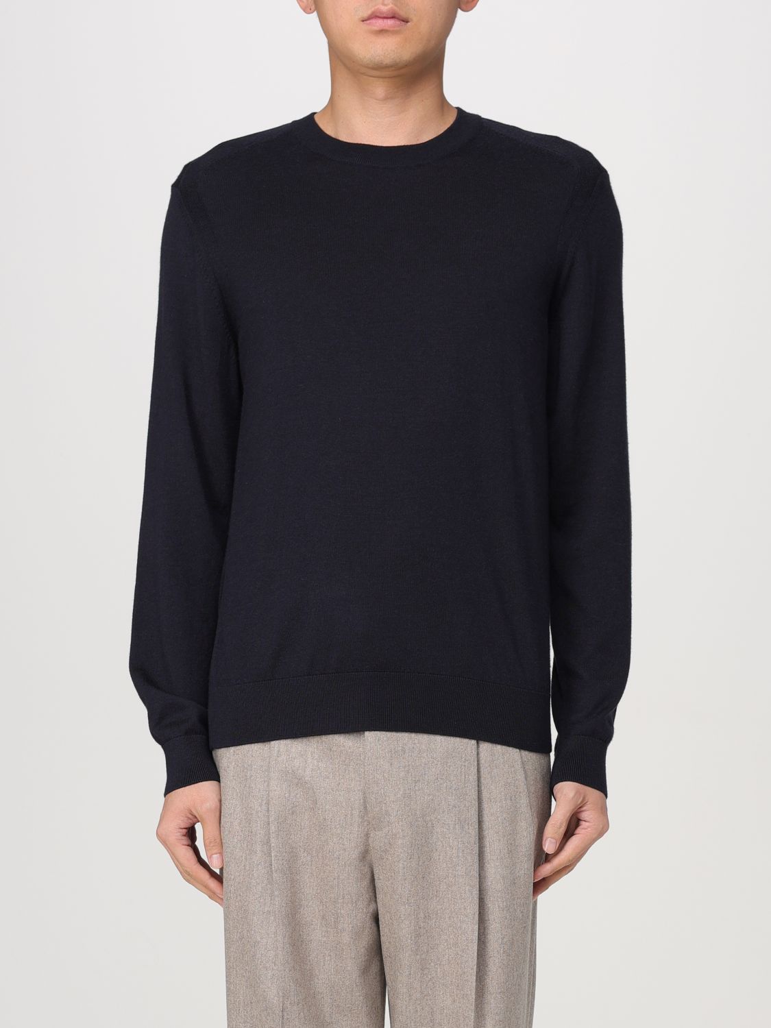 Hugo Boss Boss Amac Crewneck Sweater In Blau