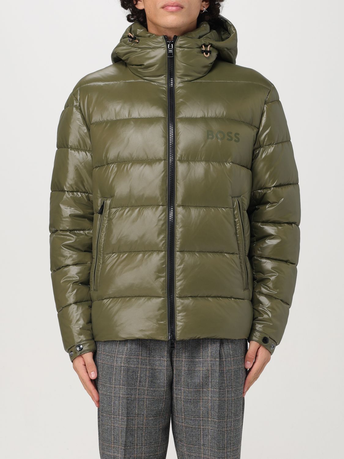 Shop Hugo Boss Jacket Boss Men Color Military