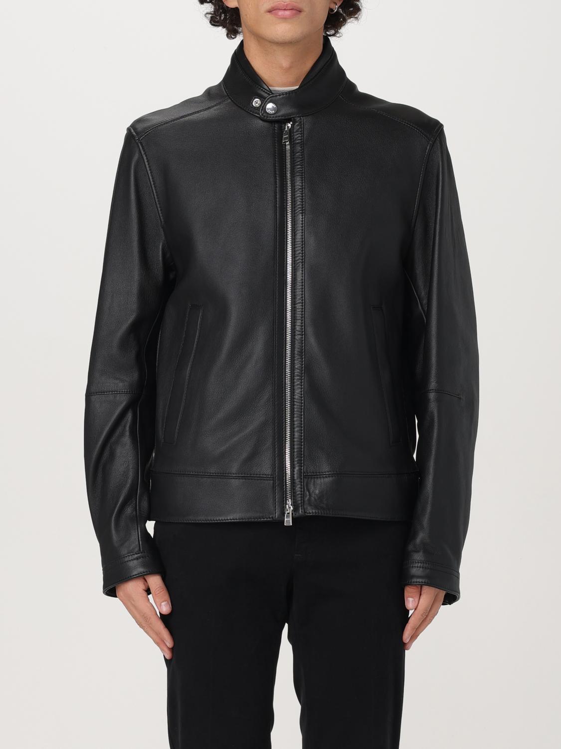 Shop Hugo Boss Jacket Boss Men Color Black In Schwarz