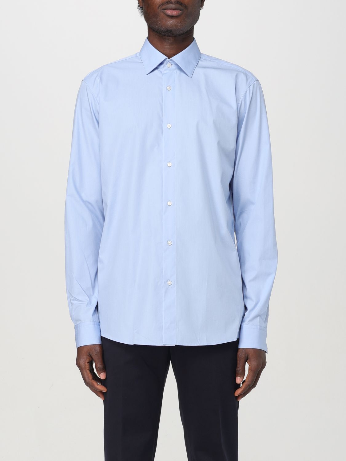 HUGO SHIRT HUGO MEN COLOR GNAWED BLUE 417951011