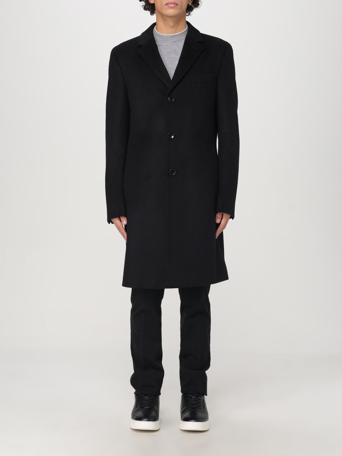 Coat BOSS Men color Black Coat BOSS Men color Black