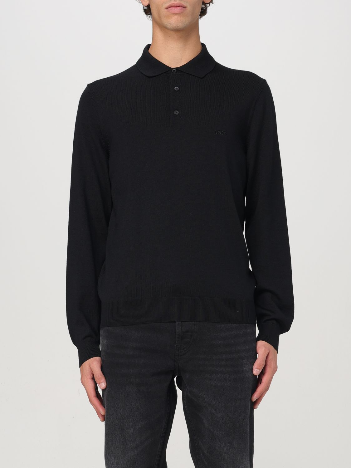 Shop Hugo Boss Sweater Boss Men Color Black In Schwarz