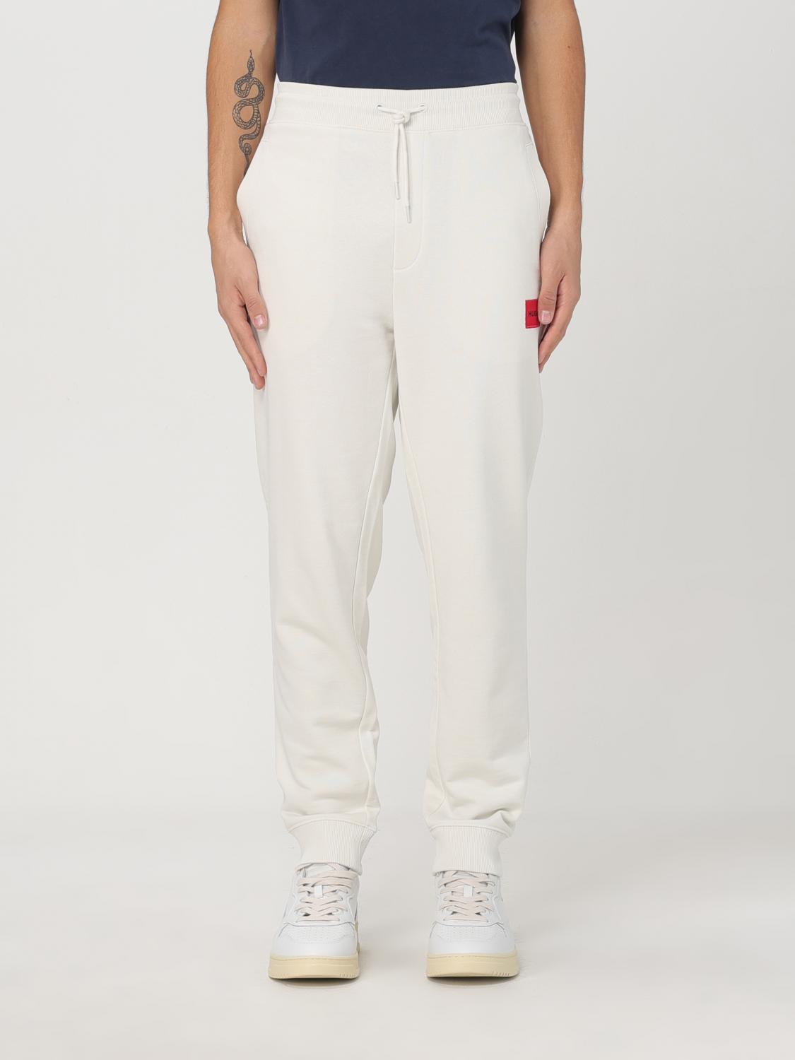 Hugo Boss Pants Hugo Men Color White In Weiss