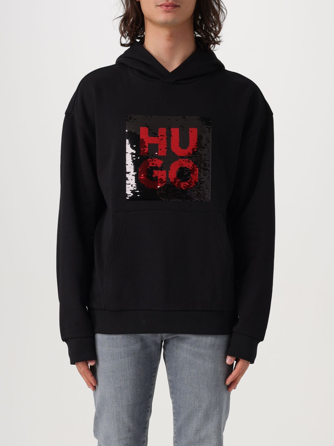 HUGO SWEATSHIRT HUGO MEN COLOR BLACK 418038002