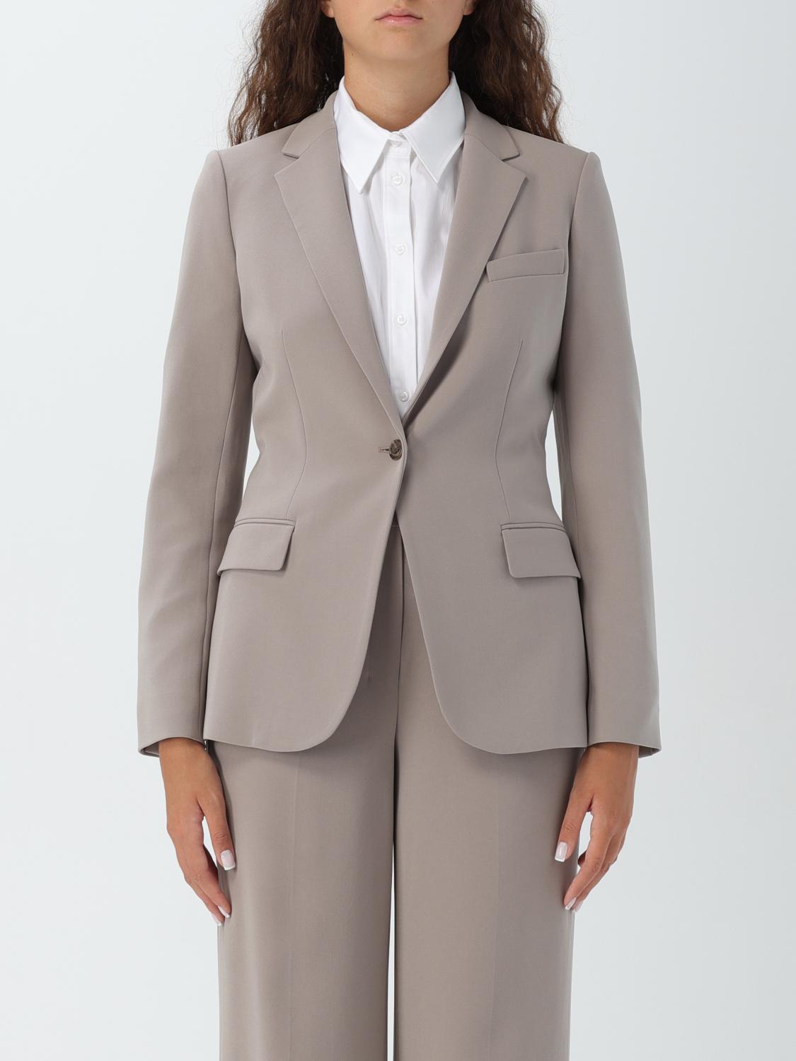 Theory Blazer Woman Color Sand In Sand