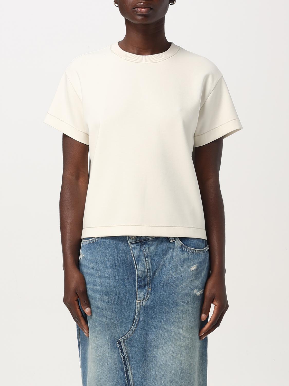 Theory T-shirt Woman Color Natural In Natural