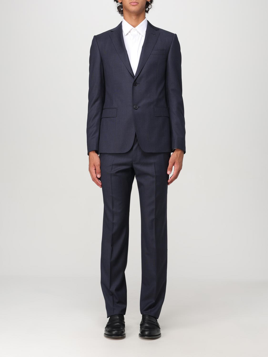 Shop Zegna Suit  Men Color Navy