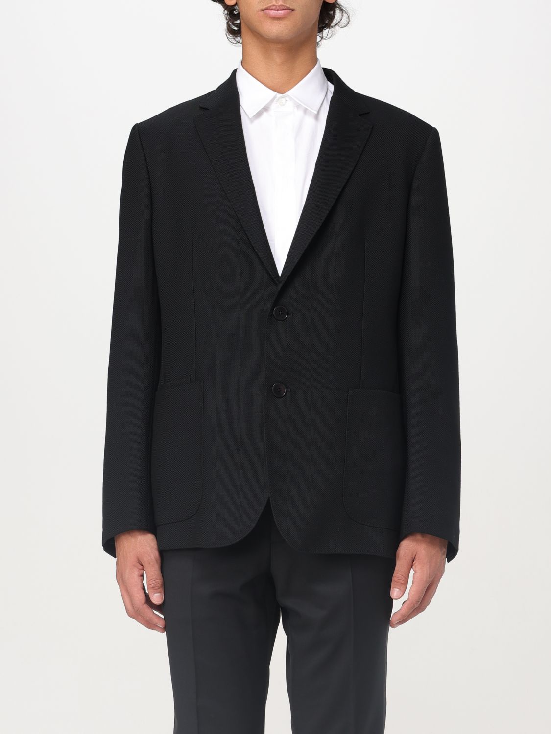 Shop Zegna Blazer  Men Color Black In Schwarz