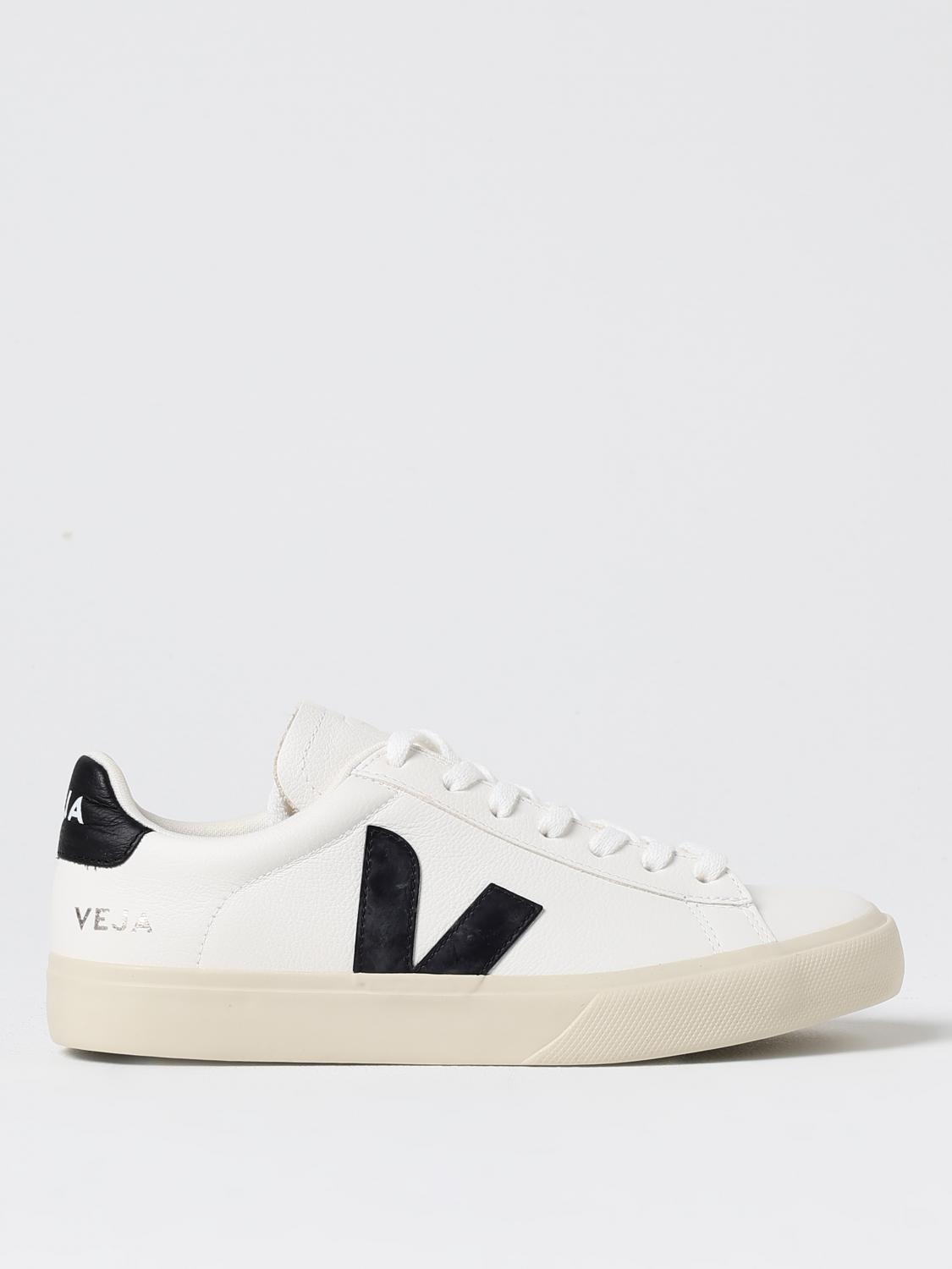 Veja Leather Sneakers Low-top Rubber Sole In Weiss
