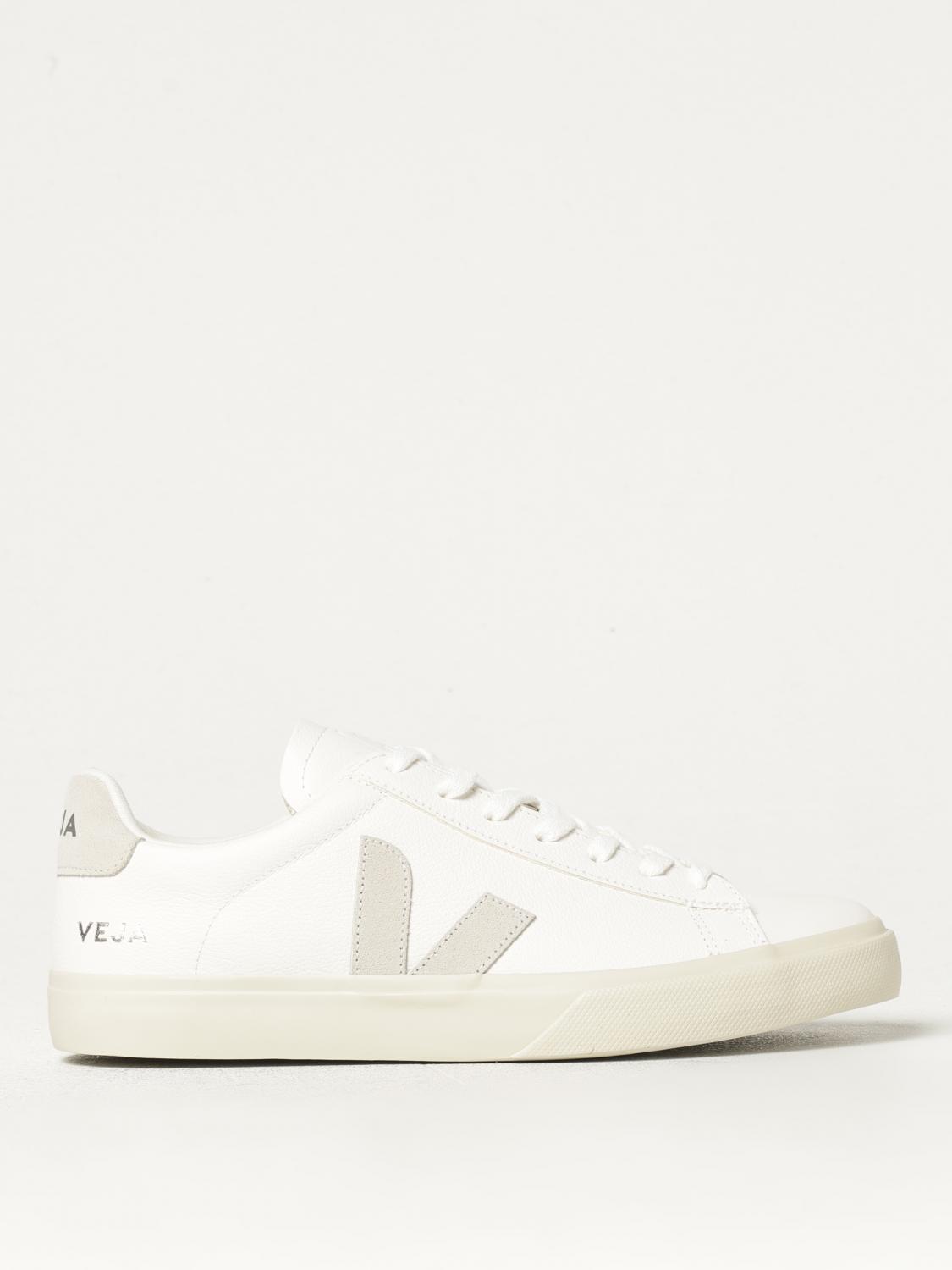 Veja Campo Leather White Natural Sneakers In Weiss